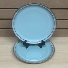 Noritake Boulder Ridge Dinner Plates 8674 Southwest Turquoise 10 1/4" Set of 2