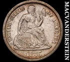 1875 Seated Liberty Dime-Scarce Better Date No Reserve #J4340