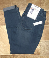 NWT Nine West Heidi Pull-On Elastic Waistband Crop Jeans Assorted Sizes  Tints