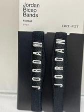 Jordan Dri-Fit Skinny Bicep Arm Band 2-Pack Unisex One Size Black Gym SZ S461