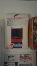 1983 Nintendo Game & Watch Donkey Kong II JR-55 Japanese Version Boxed Tested