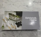 Kirkland's Home 8-Piece Garden Hand Tool Set w/ Bag Pruner Trowel Green/Gray