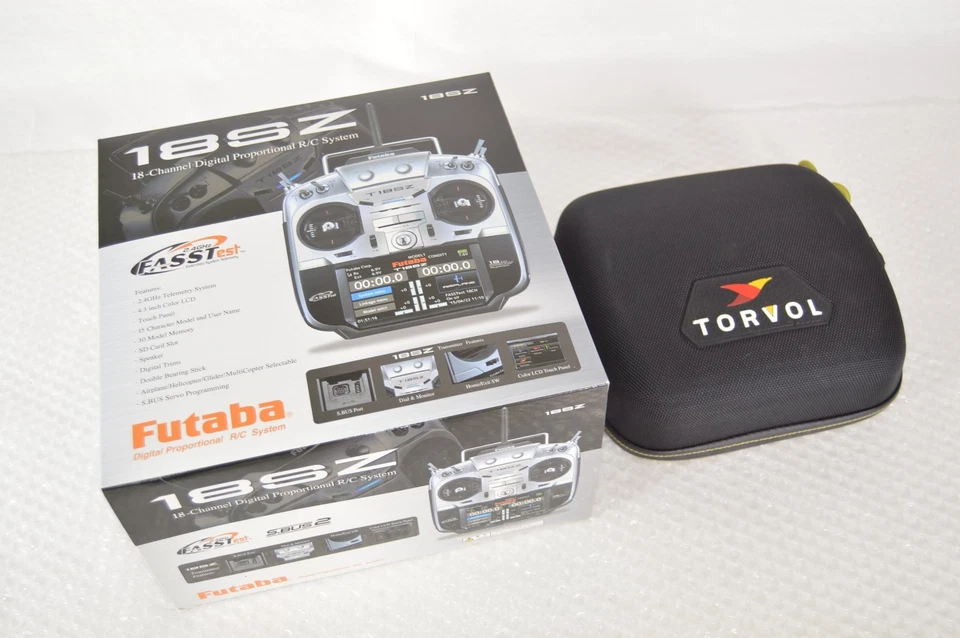 Futaba T18SZ Transmitter RC Remote Control Mode 2 Tested W/Original Box Manual - Image 2 of 4
