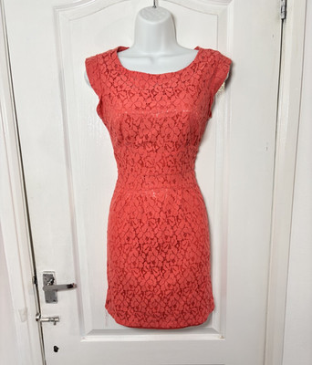 Coral Mini Dress Women s 10 Races Cruise Summer Holiday Lace Festival Party