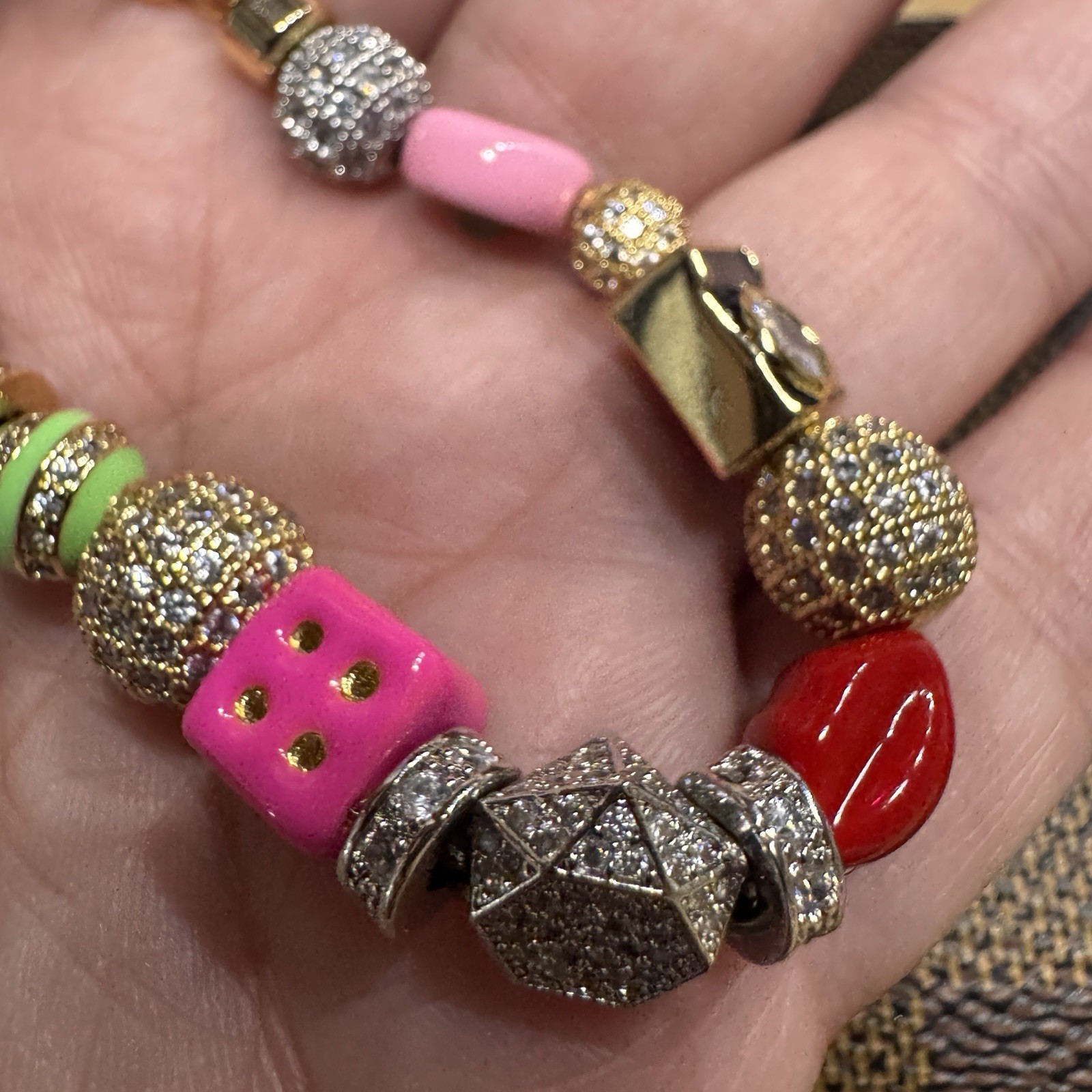 MC ENAMEL CRYSTAL BRACELET - image 5