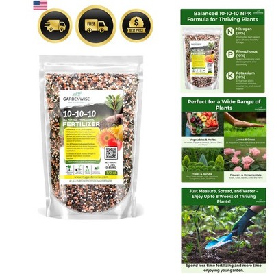 10-10-10 Plant Fertilizer Slow Release - 10 10 10 All Purpose Granular Garden...