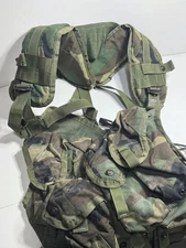 Military Enhanced Tactical Load Bearing Vest Woodland 8415-01-296-8878