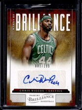 2012-13 Panini Brilliance Chris Wilcox Marks of Auto #/199 Celtics