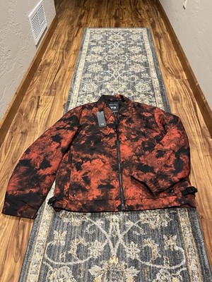 Adidas Y-3 Yohji Yamamoto Men's AOP Track Jacket Size Medium Black Red