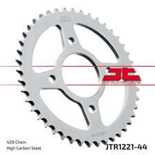 JT Rear Sprocket 44/428 Sil 1pc Pitch :428 Fit Honda CB 125 F 2015-2020