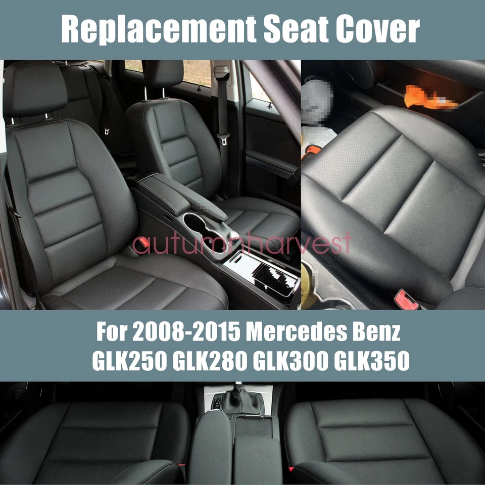 Capa de assento de couro preta para Mercedes Benz GLK 250 350 2008-2015 - Imagem 2 de 4