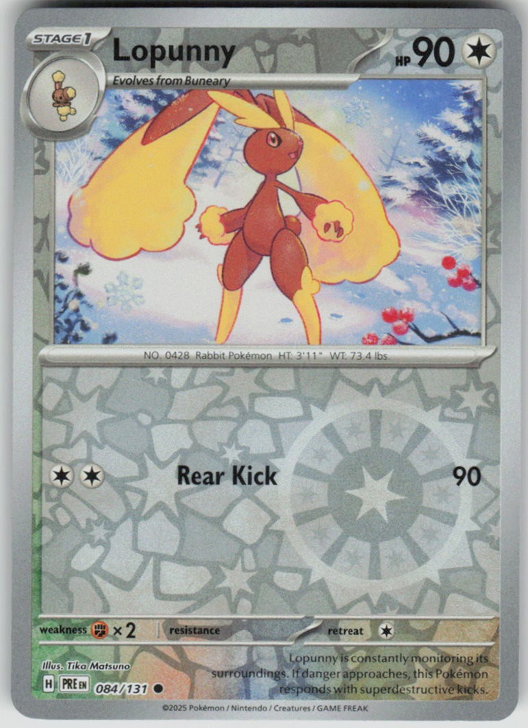 Pokemon Lopunny Common SV: Prismatic Evolutions 084/131 NM