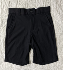 The Children  s Place Boys Uniform Quick Dry Premium Chino Shorts, 10, Black