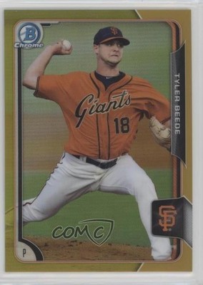 2015 Bowman Draft Chrome Gold Refractor 2/50 Tyler Beede #191 0b2
