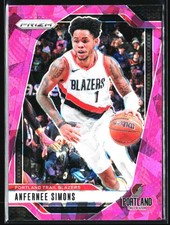 2024-25 Pink Cracked Ice Anfernee Simons Portland Trail Blazers #45