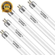 T5 Grow Light Bulbs 2 Ft 22 Inches, 24W 6500K HO Fluorescent Tubes Light Bulbs, 