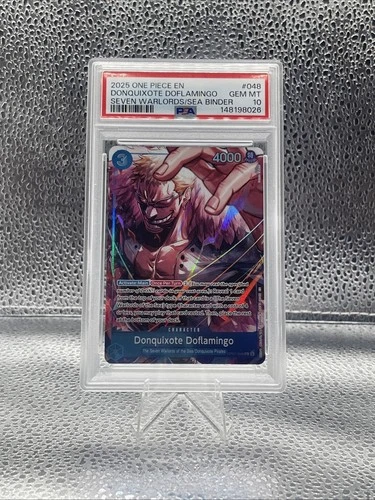 One Piece Donquixote Doflamingo Seven Warlords Of The Sea Promo Op07-048 Psa 10