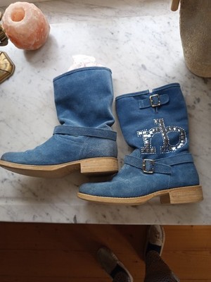 Boots biker style by roccobarocco - size 38 - excellent condition