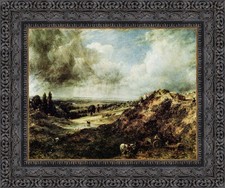 John Constable: Hampstead Branch Hill Pond (1828) | Framed Canvas