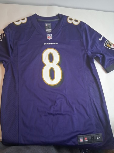 Nike Baltimore Ravens Lamar Jackson #8 Men's M Purple NFL Football Jersey