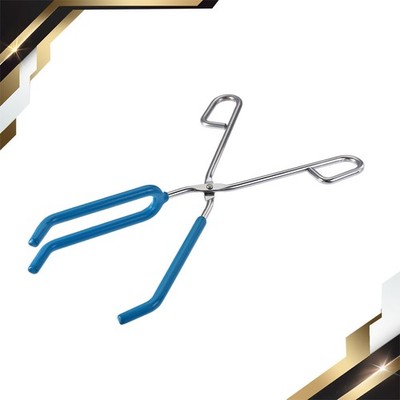 Lab Beaker Tongs 3 Prongs Stainless Steel 11.81'' Opens Up to 180mm W Blue