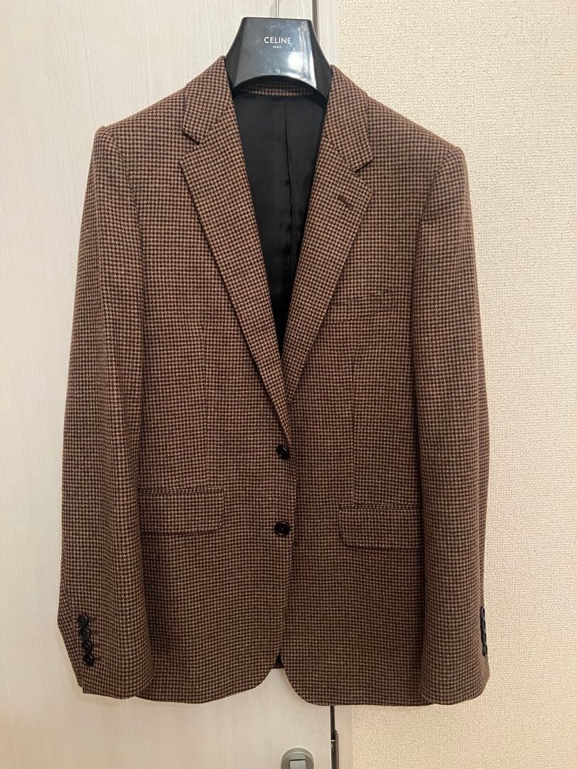 CELINE Houndstooth Single Jacket - image 1