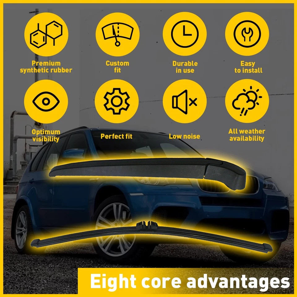 Rear Windshield Wiper Arm &Blade For 2007 2008 2009 2010-2013 BMW X5 61627161029 - Image 2 of 4