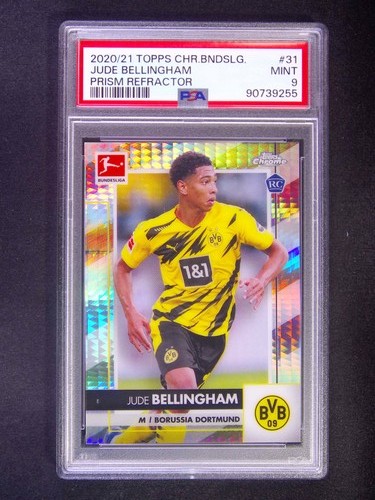 2020-21 Topps Chrome Bundesliga Jude Bellingham #31 RC Rookie Prism /199 PSA 9