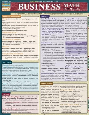 Business Math Formulas by Ravi Behara (English)