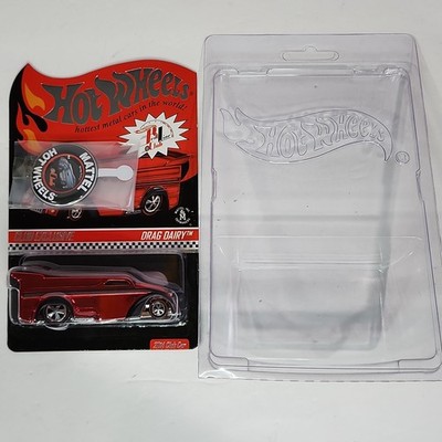 2014 Hot Wheels RLC Red Line Club Exclusive MOC Red Drag Dairy Car