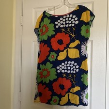 Marimekko for Target Dress Kukkatori floral print tunic dress Size Medium Artsy
