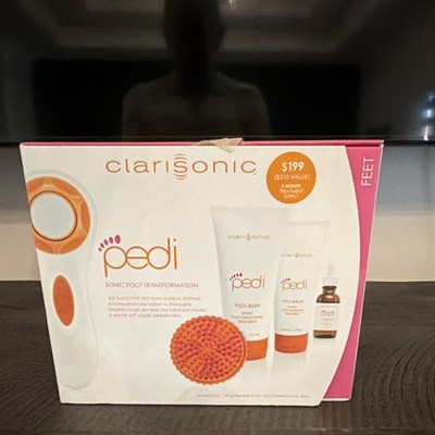 Clarisonic Pedi Sonic Foot Kit Rechargeable Waterproof Device Buff Balm Charger