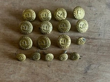 Pillsbury Academy Uniform Button Crest Coat Of Arms Vintage Lot Of 17 Owatonna