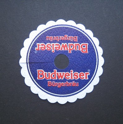 BUDWEISER PILSDECKCHEN Bierdeckel Coaster Beer Bier Tschechien NEU SELTEN V15