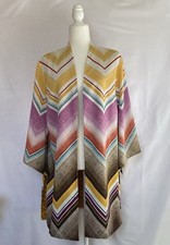 NWT Wmns CHICO'S Reversible Boho 3/4 Sleeve Kimono Jacket Sz 2 MSRP 139