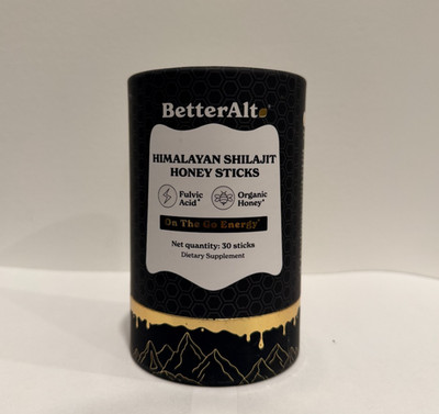 BetterAlt Pure Himalayan Shilajit Sticks w/ Organic Honey 30 STICKS BetterAlt