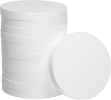8 Inch Foam Circles for Crafts 12Pcs round Foam Discs 1 Inch Thick for Cake DIY