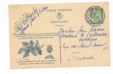 D83005 Coat of Arms Lion 35c 1936 Courtrai Tournai Postal Stationery Belgium