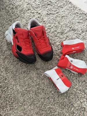 Adidas x Raf Simons Ozweego Red Black Size EU 44 US 10 Brand New Full Set 