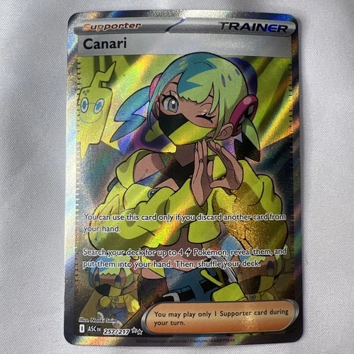 Pokemon TCG Canari 257/217 ME2.5: Ascended Heroes Full Art Trainer Ultra Rare NM