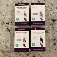 4X 5-pack = 20 Prime Screen EtG Alcohol Urine Tests Single Panel Exp 10/08/26