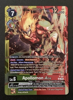 Apollomon ACE P-191 P - Foil - LM-07: Another Knight - Digimon TCG