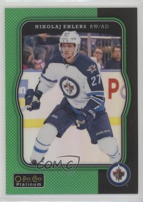 2017-18 O-Pee-Chee Platinum Retro Green 9/49 Nikolaj Ehlers #R-31 g8v
