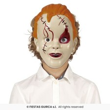 Devil Child Mask Kids Halloween Scary Girls Boys Mask Fancy Dress