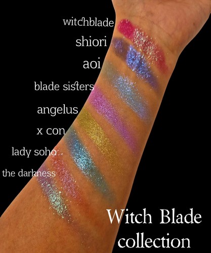 Multichrome Holographic Eyeshadow Bundle Sparkle Color 8 Pressed Pans Witchblade - Picture 3 of 4