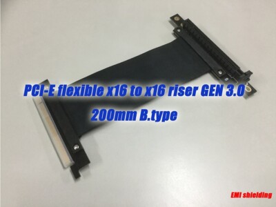 PCIE PCI-Express16x Extension Adapter Riser Cable,GEN.3,200mm B.type