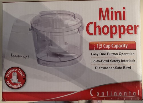 Mini Chopper 1.5cup Capacity by Continental - Picture 4 of 7