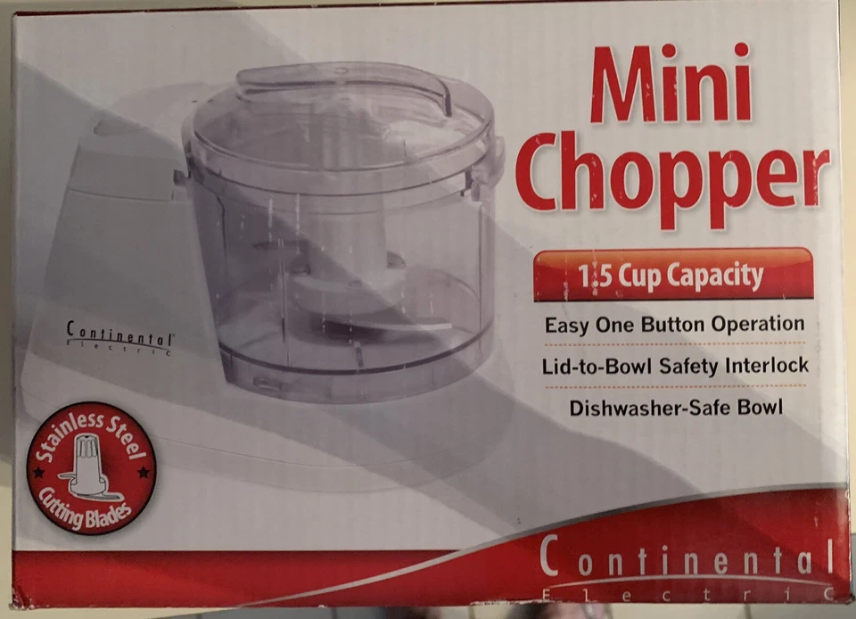 Mini Chopper 1.5cup Capacity by Continental - Image 4 of 4