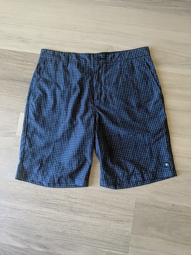 Rip Curl Casual Shorts Mens Adult Size 34 Black Checked Zip Fly Skate Surf - Picture 8 of 8
