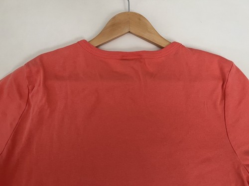 Topshop Orange Crop Top Retro Graphic Tee T Shirt Size US 14 Short Sleeve Y2K - Picture 10 of 13